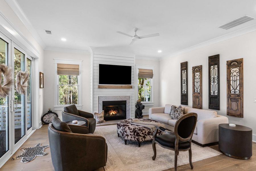 Furnished interior view inside a new home in , Johns Island (Image 37).