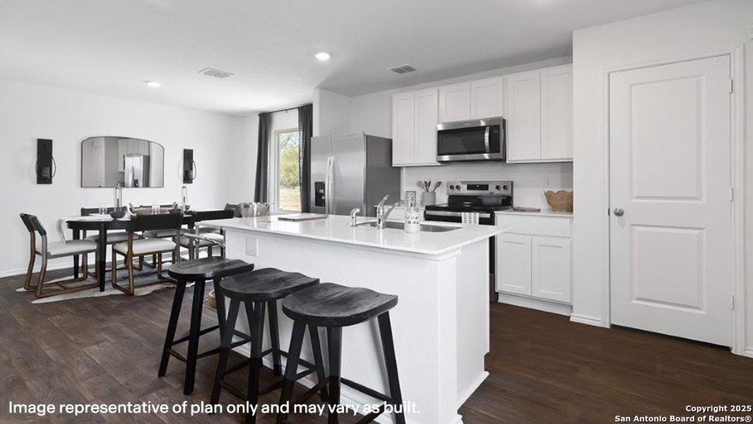 Furnished interior view inside a new home in Riverstone at Westpointe, San Antonio (Image 26).