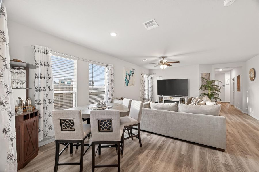 Furnished interior view inside a new home in Sunterra, Katy (Image 13).