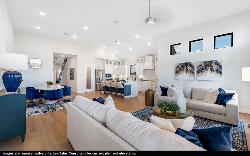 Furnished interior view inside a new home in Sunfield, Buda (Image 6).
