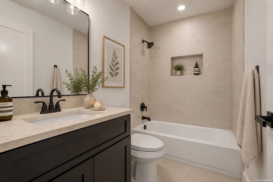 Furnished interior view inside a new home in , San Antonio (Image 11).