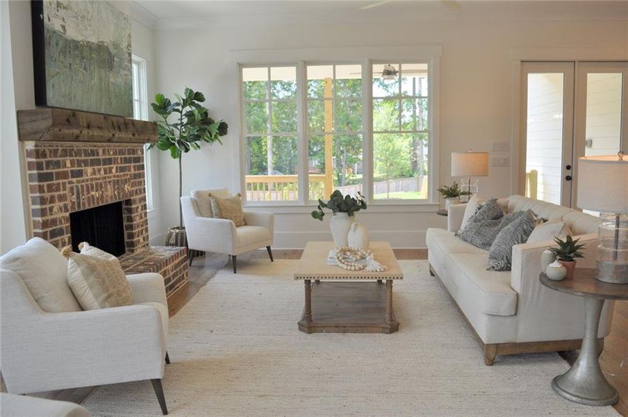 Furnished interior view inside a new home in , Marietta (Image 8). Furnished interior view inside a new home in , Marietta (Image 8).