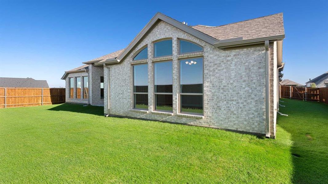 Exterior details and patio area of a home in Myrtle Creek 71', Waxahachie (Image 1). Exterior details and patio area of a home in Myrtle Creek 71', Waxahachie (Image 1).