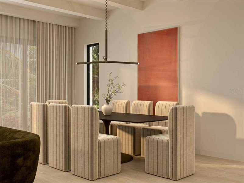 Furnished interior view inside a new home in , Tampa (Image 12).