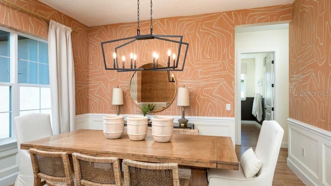 Furnished interior view inside a new home in Westview Community Group Page, Kissimmee (Image 7).