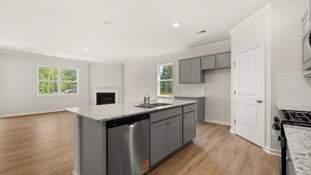 Representative furnished interior of a home built from the Cali by D.R. Horton in Fairhaven, Lithia Springs (Image 6).