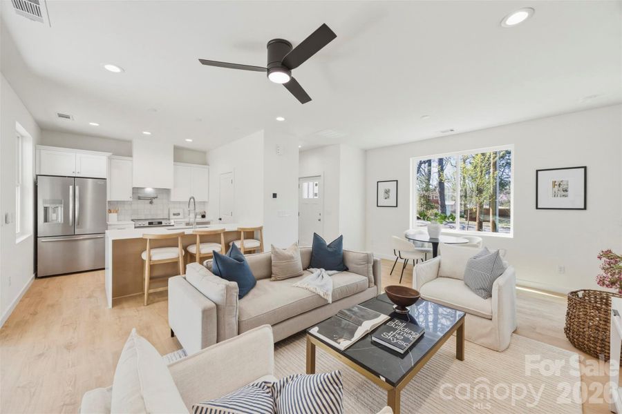 Furnished interior view inside a new home in , Charlotte (Image 7).