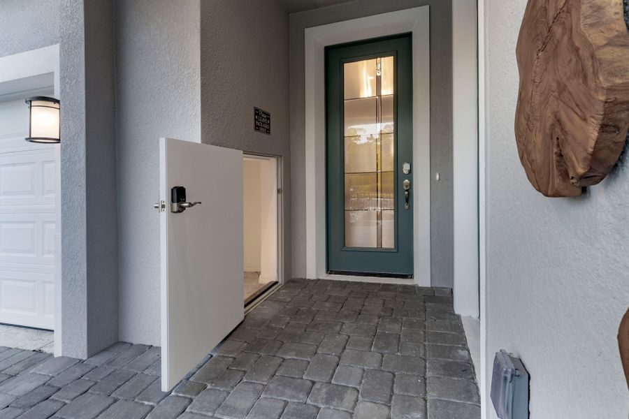 Welcoming Entryway and Front Exterior in Central Florida Home