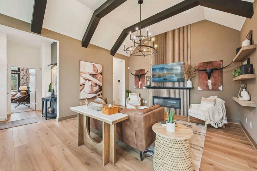 Representative furnished interior of a home built from the Tanlay by Chesmar Homes in Jubilee Chateau, Hockley (Image 7).