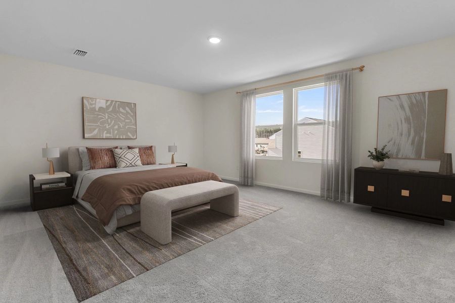 Representative furnished interior of a home built from the Supernova by Starlight Homes in Liberte, Converse (Image 7).