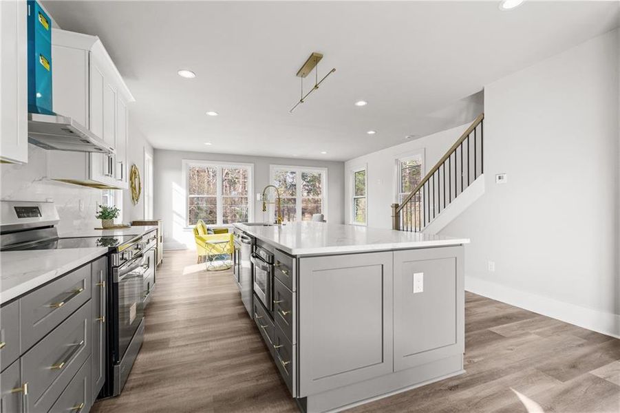 Furnished interior view inside a new home in , Atlanta (Image 31).