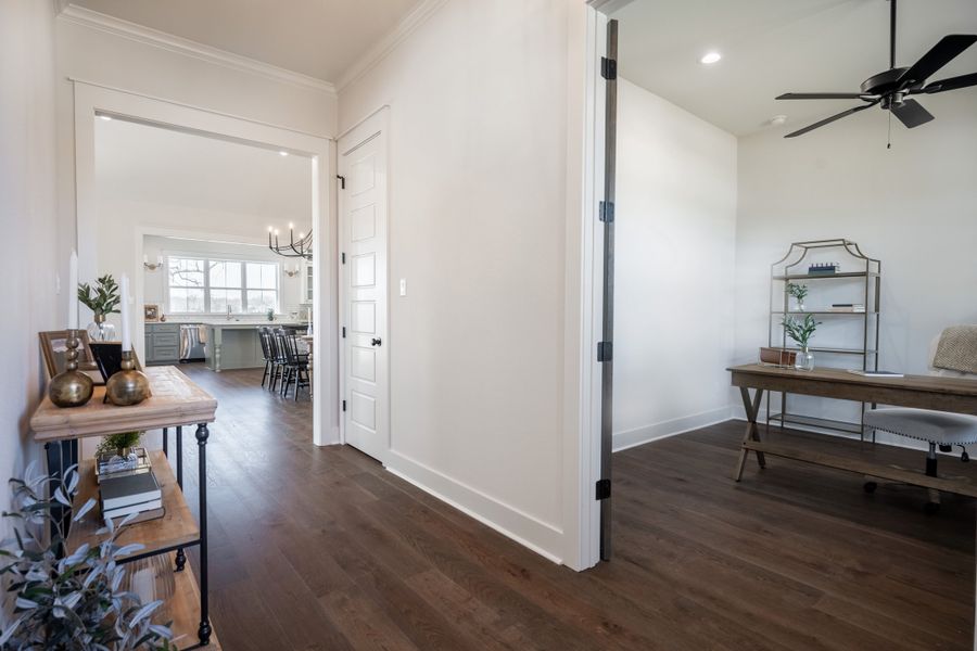 Representative furnished interior of a home built from the The Addison by Reece Homes in Pebble Creek, College Station (Image 16).