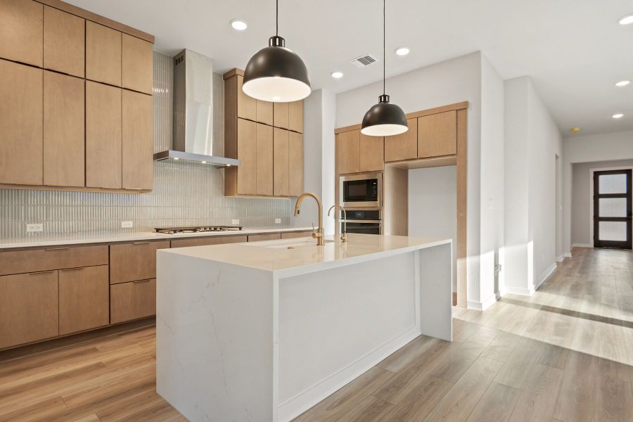 Furnished interior view inside a new home in Lariat, Liberty Hill (Image 9).