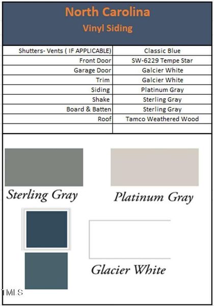 N Carolina Exterior Colors - Catalina N Carolina Exterior Colors - Catalina