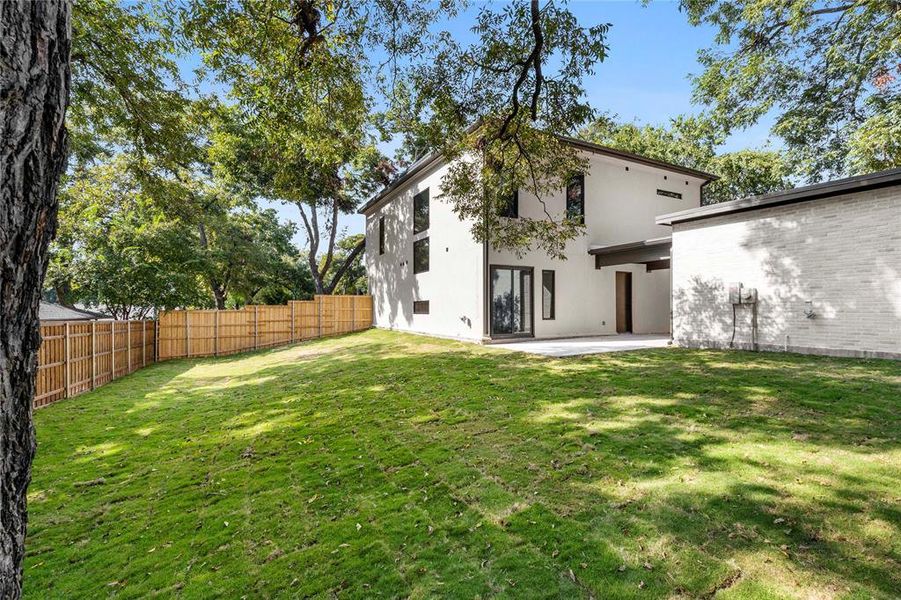 Exterior details and patio area of a home in , Dallas (Image 27). Exterior details and patio area of a home in , Dallas (Image 27).