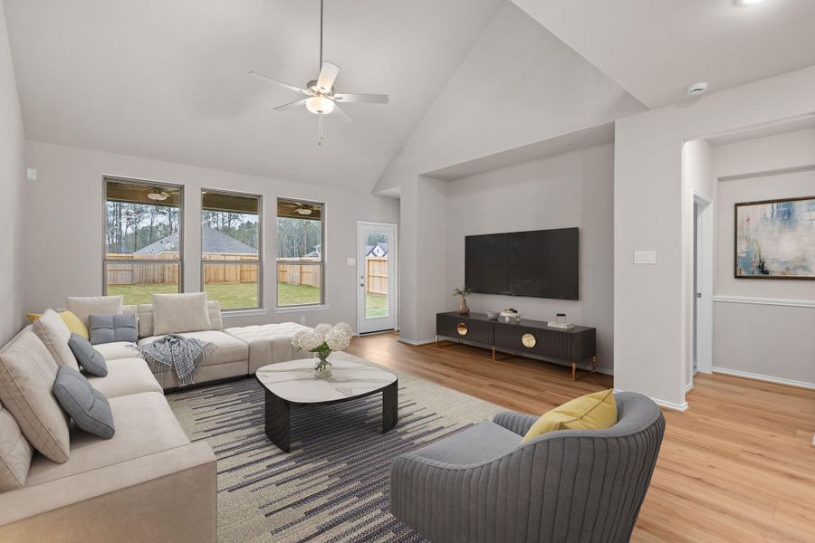 Furnished interior view inside a new home in The Highlands, Porter (Image 14).