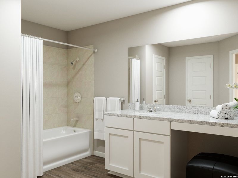 Furnished interior view inside a new home in Cinco Lakes, San Antonio (Image 13).