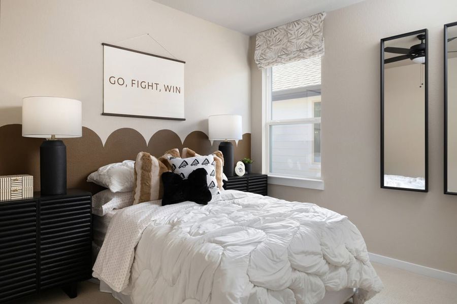 Representative furnished interior of a home built from the Skyview by Tri Pointe Homes in Terrace Collection at Heritage, Dripping Springs (Image 36).