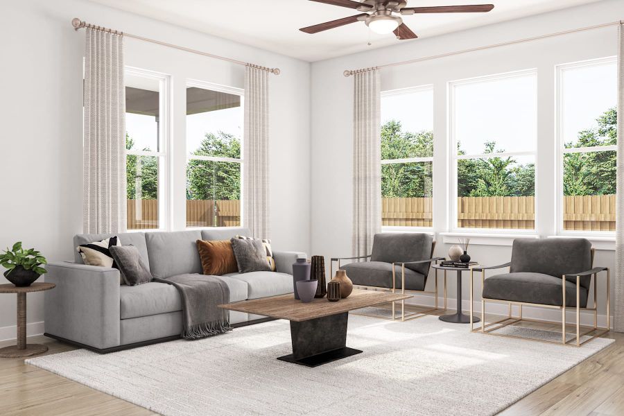 Furnished interior view inside a new home in Park Central, Georgetown (Image 6).