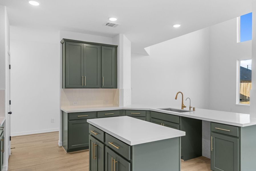Furnished interior view inside a new home in The Meadows at Imperial Oaks, Conroe (Image 5).