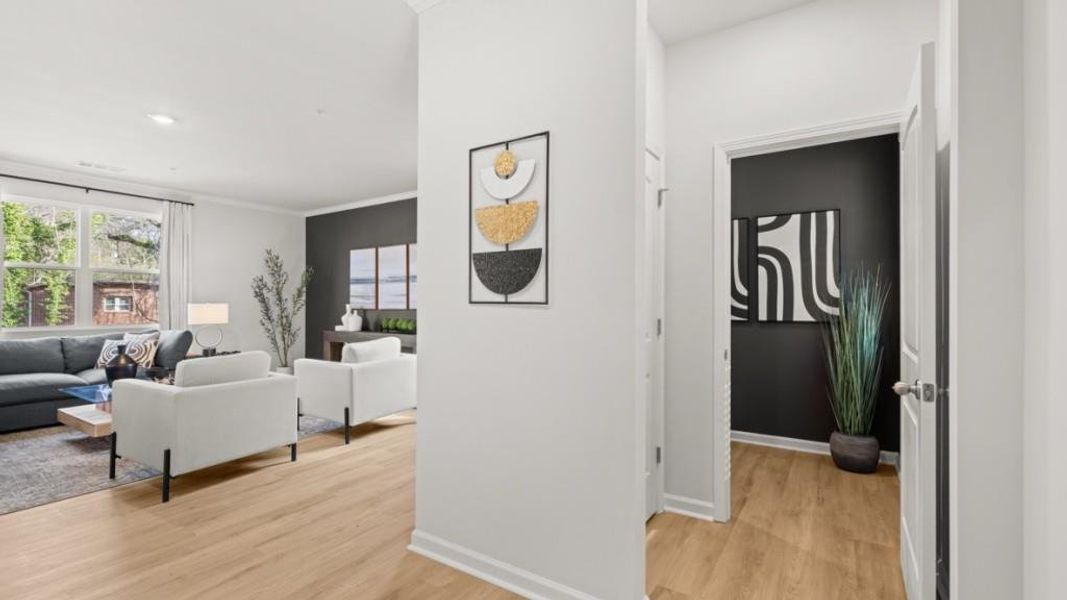 Furnished interior view inside a new home in Creekview, Atlanta (Image 4).