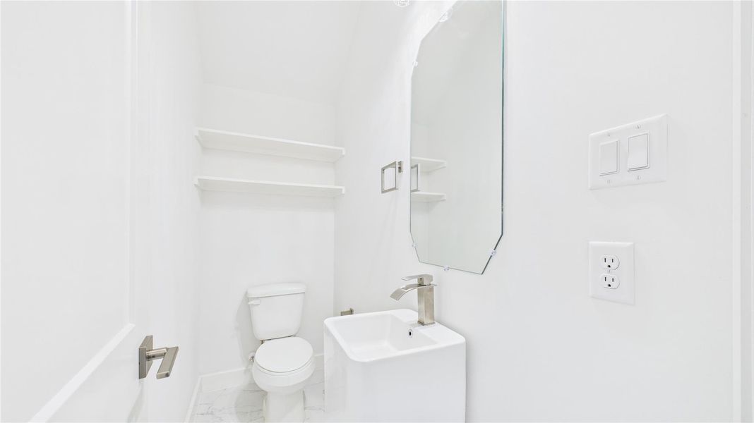 Furnished interior view inside a new home in Skyline Homes at Lozier, Houston (Image 15).