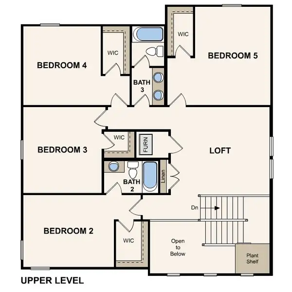 2D floor plan layout of this home in Reserve East, Flagler Beach, FL (Image 3).