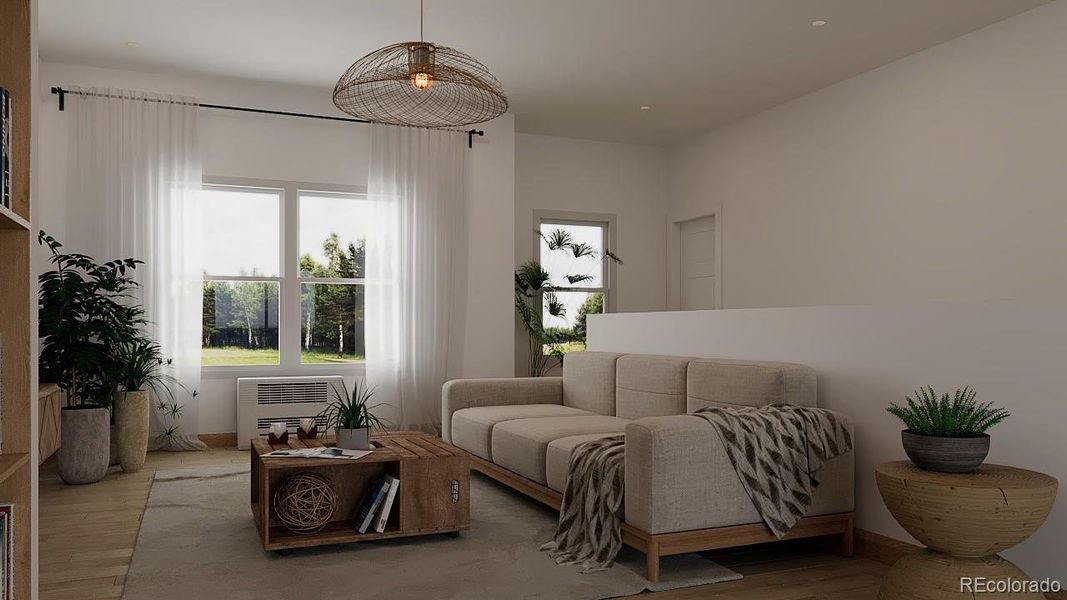 Furnished interior view inside a new home in , Central City (Image 6). Furnished interior view inside a new home in , Central City (Image 6).