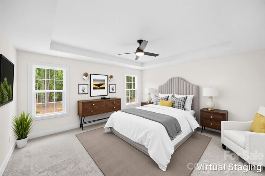 Furnished interior view inside a new home in , Albemarle (Image 13).