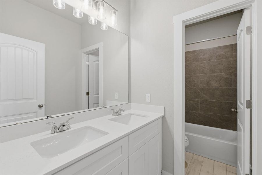 Furnished interior view inside a new home in Enclave at Cele, Pflugerville (Image 15).