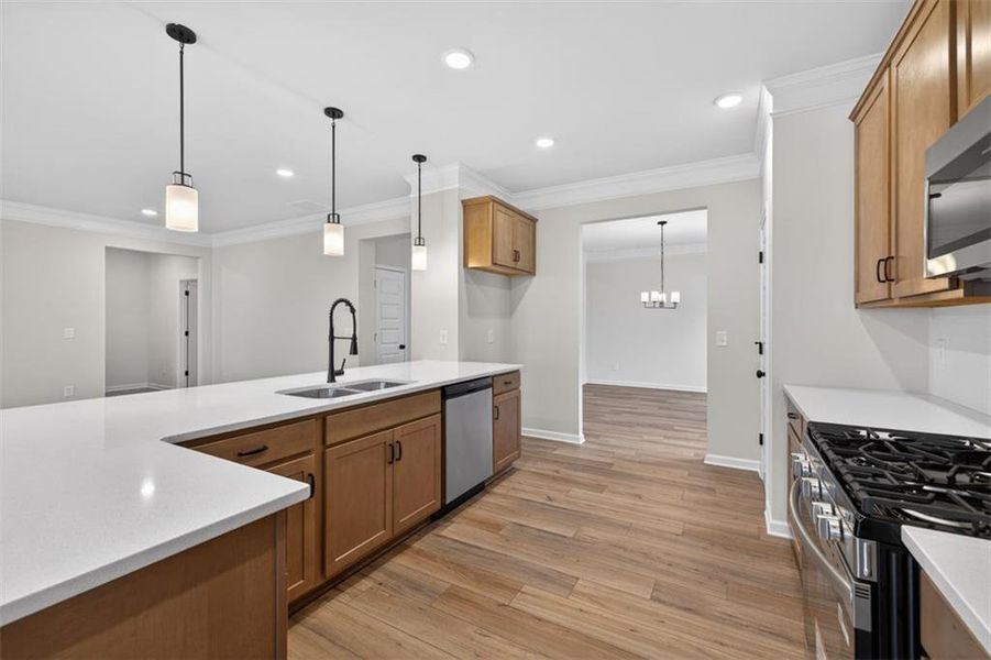 Furnished interior view inside a new home in Jones Ridge, Dallas (Image 12).