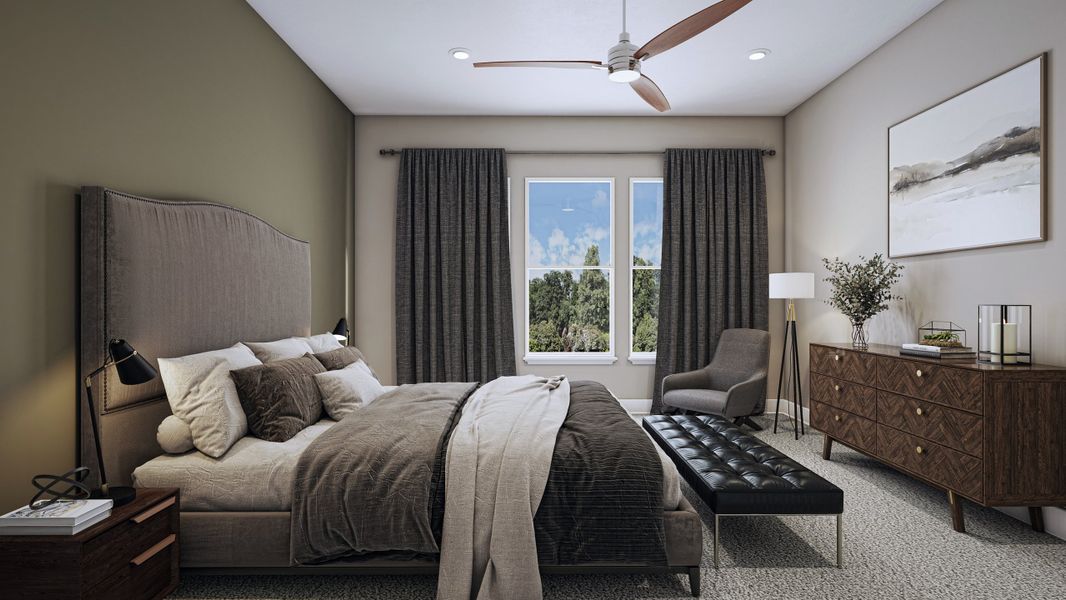 Representative furnished interior of a home built from the Turin by Beazer Homes in Highland Estates, San Antonio (Image 4).