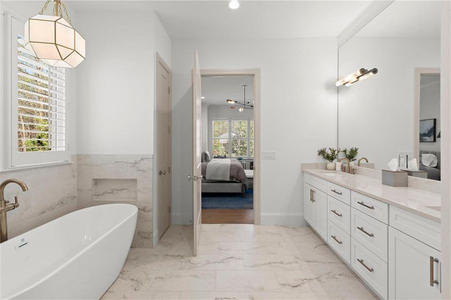 Furnished interior view inside a new home in , Marietta (Image 55). Furnished interior view inside a new home in , Marietta (Image 55).