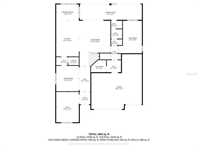 2D floor plan layout of this home in , Wesley Chapel, FL (Image 4).