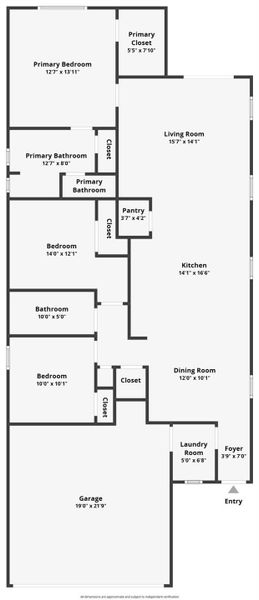 2D floor plan layout of this home in , Port St. Lucie, FL (Image 3).