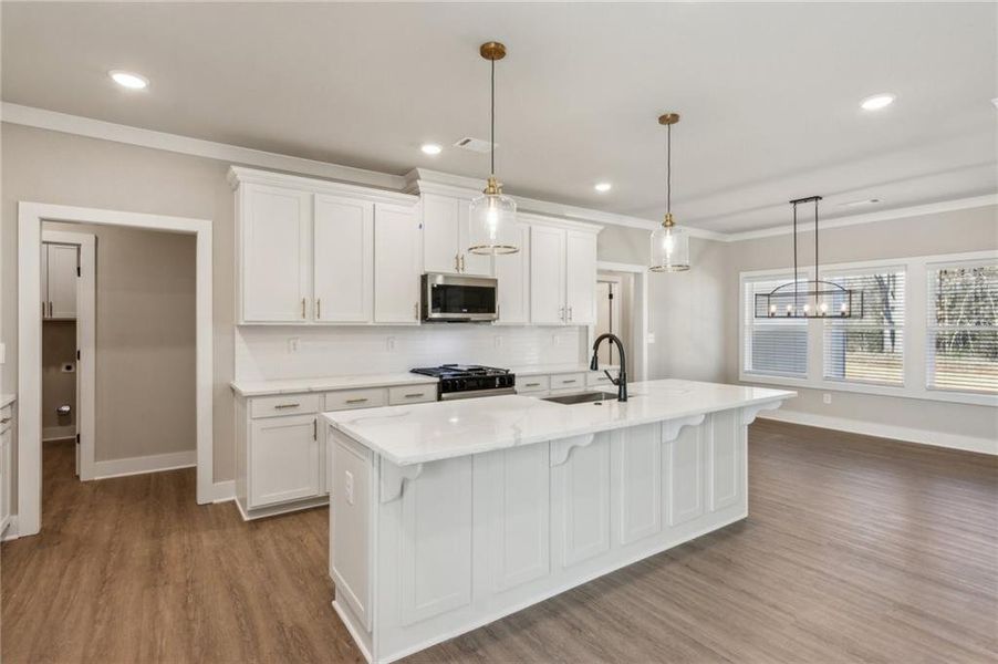 Furnished interior view inside a new home in , Clarkesville (Image 6). Furnished interior view inside a new home in , Clarkesville (Image 6).