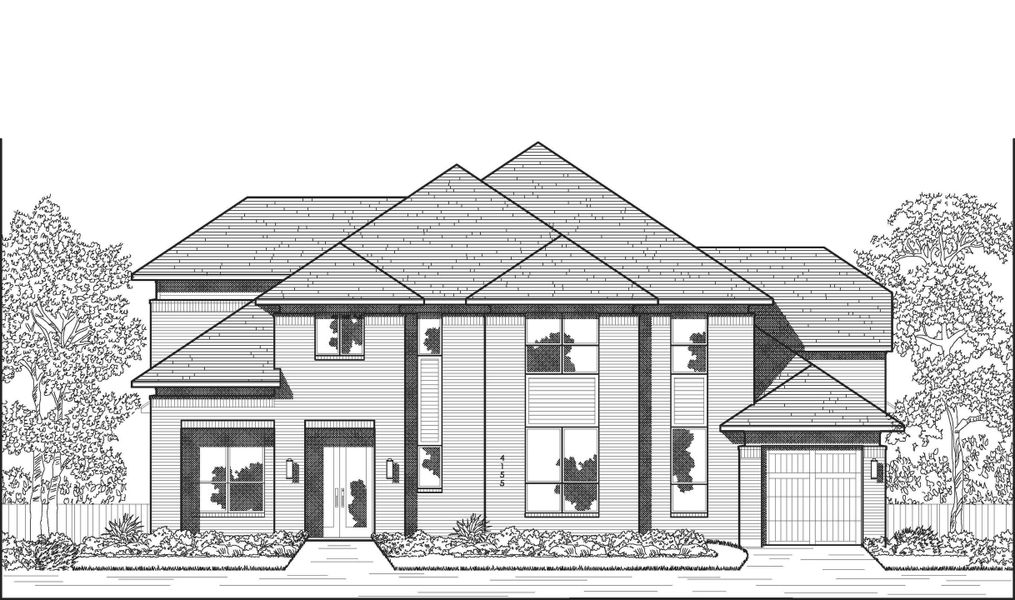 Representative rendering of the exterior for the Lucca Plan by Highland Homes (Image 3).