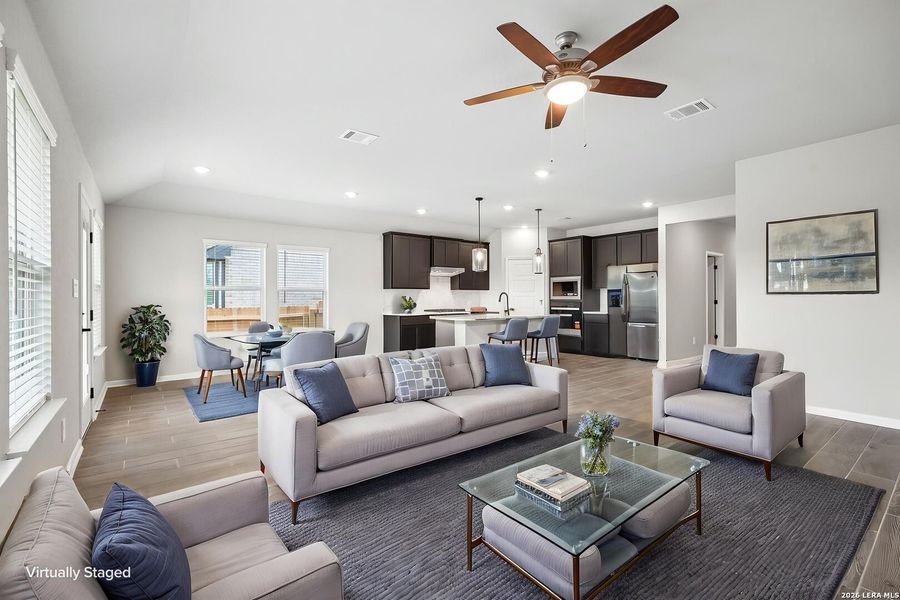 Furnished interior view inside a new home in , San Antonio (Image 6).