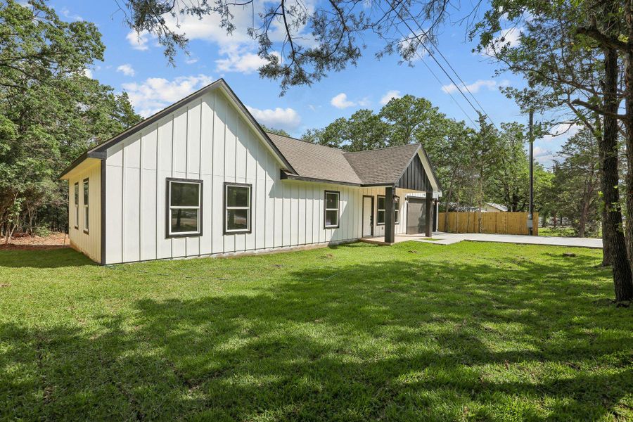 Exterior details and patio area of a home in , Bastrop (Image 3).