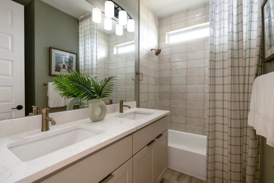 Representative furnished interior of a home built from the McKinney by Tri Pointe Homes in Lariat, Liberty Hill (Image 45).