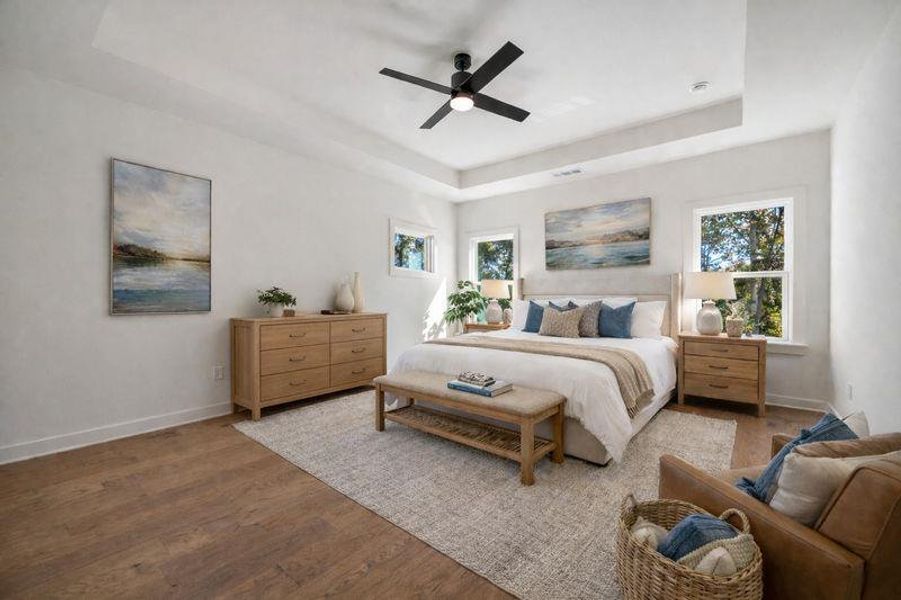 Furnished interior view inside a new home in Long Hollow Landing, Gainesville (Image 9).