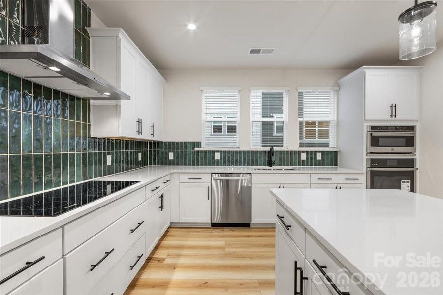 Designer Selected Backsplash for Design Interest.