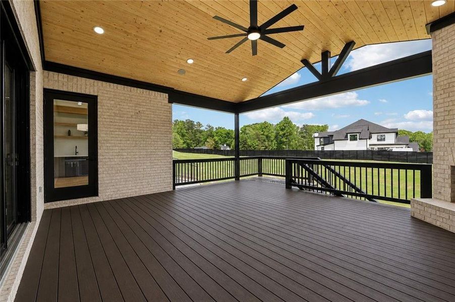 Exterior details and patio area of a home in , Buford (Image 36).