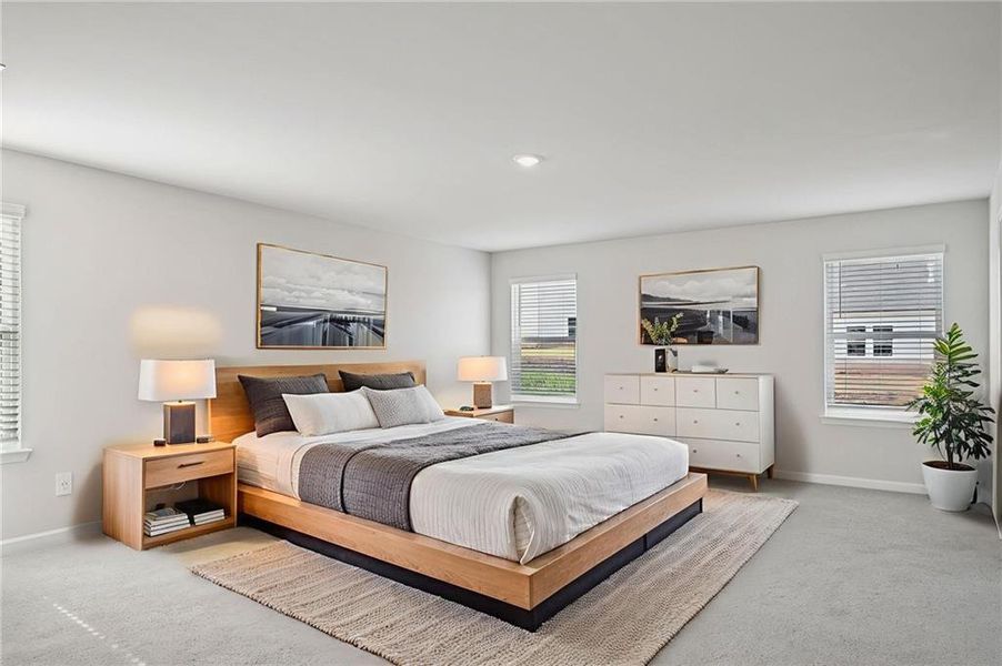 Furnished interior view inside a new home in Parkside at Grayson, Grayson (Image 16).