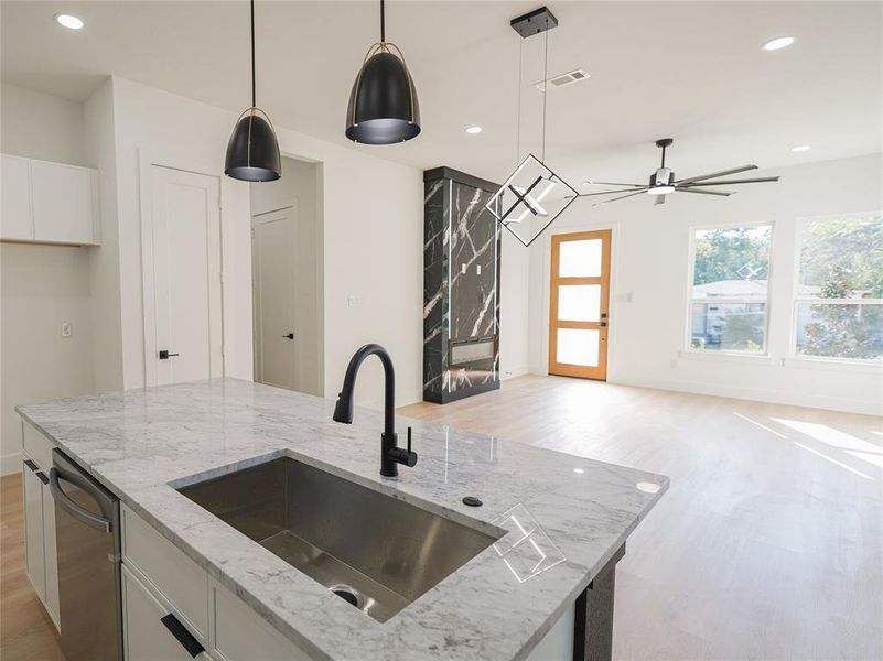 Furnished interior view inside a new home in , Dallas (Image 11). Furnished interior view inside a new home in , Dallas (Image 11).