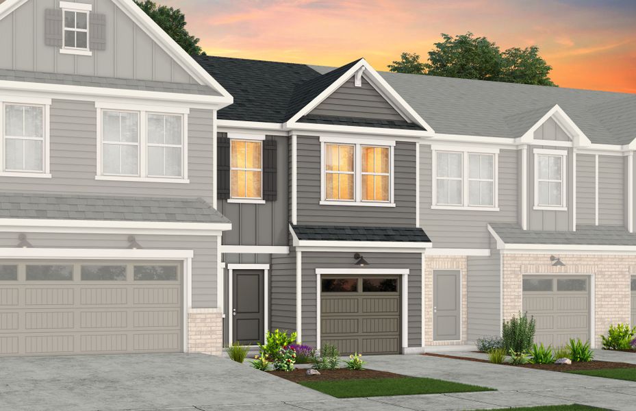 Representative exterior photo of a completed home built from the Landis by Pulte Homes in Mallard Park, Charlotte, NC (Image 8).