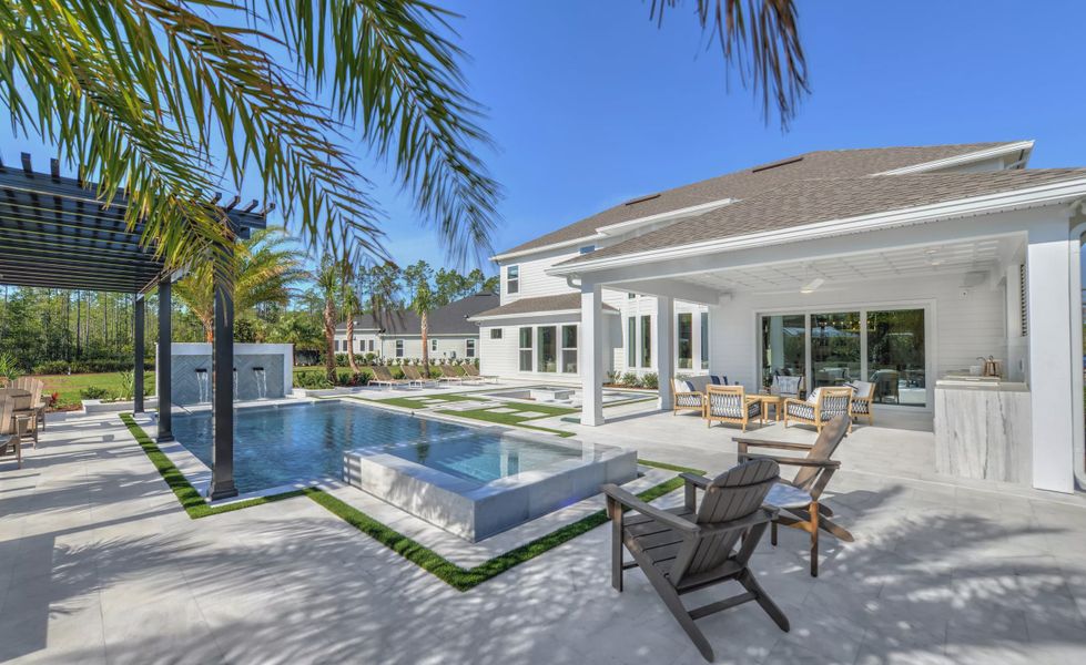 Exterior details and patio area of a home in SilverLeaf, St. Augustine (Image 21). Exterior details and patio area of a home in SilverLeaf, St. Augustine (Image 21).