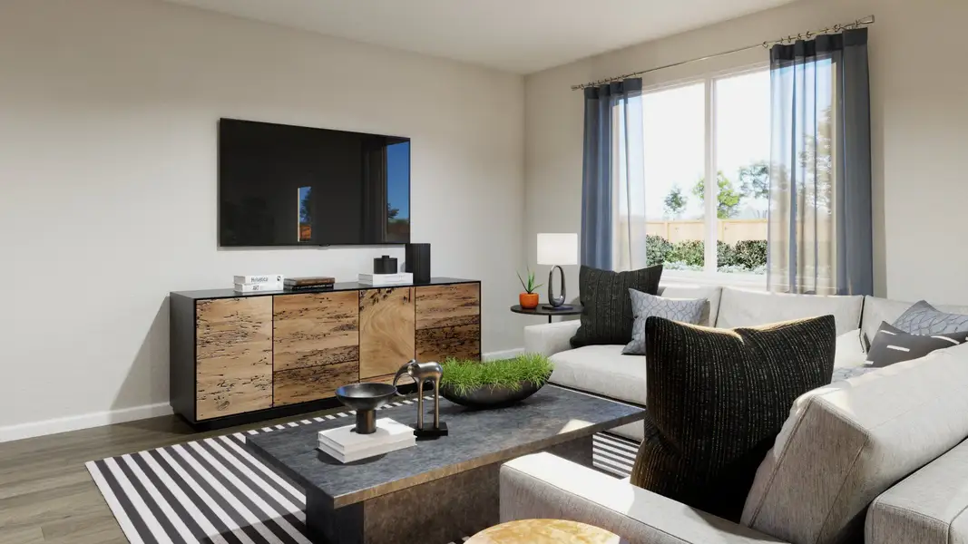 Representative furnished interior of a home built from the The Darwin by Legend Homes in Ridgeland Hills, Willis (Image 5).