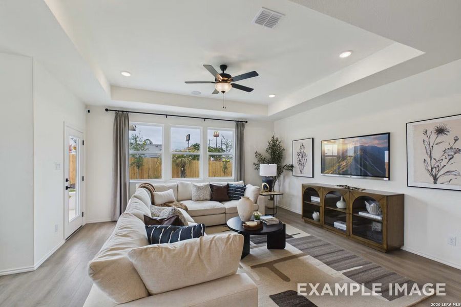 Furnished interior view inside a new home in Morgan Meadows, San Antonio (Image 5).