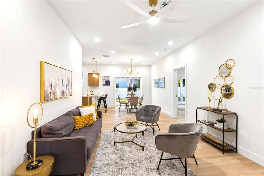 Furnished interior view inside a new home in , Dunedin (Image 16).